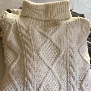 Beautiful hand knit fisherman sweater.